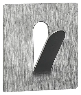 Spirella PUNZO-Square hranatý háčik na uteráky nerezová oceľ / samolepiaci / 45 x 45 mm