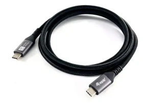 Equip 128380 čierna / Kábel USB-C na USB-C4 / USB4 Gen 3x2 / 40 Gbps / 240 W / 0,5 m (128380)