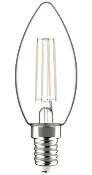 Avide LED žiarovka Filament Candle 6,5 W E14 / Žiarovka / náhrada za 60 W / teplá biela / 806 lm (AWLFC14WW-6.5W)