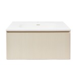 Kúpeľňová skrinka s umývadlom Naturel Austen 80x35x52 cm beige mat Naturel Austen80BG AUSTEN80BG