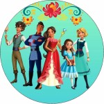 Jedlý papier Elena z Avaloru a priatelia, 19,5 cm - Pictu Hap