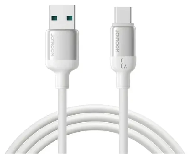 Joyroom S-A62 Lively Series biela / Nabíjací kábel / USB-A - USB-C / 3A / 1,2 m