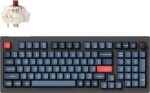 Keychron Keychron V5 MAX 96% Knob Wireless Tri-Mode QMK/VIA Gateron Jupiter Brown Switch Carbon Black