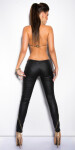 Sexy KouCla leatherlookpants with zip black