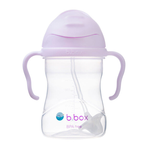 B.box Hrnček so slamkou 240 ml - Gelato černicový EUR