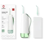 Oclean W10 bielo-zelená / Ústna sprcha / 5 režimov / 1 400 pulzov/min / IPX7 (W10 zielony + 2 końcówki)
