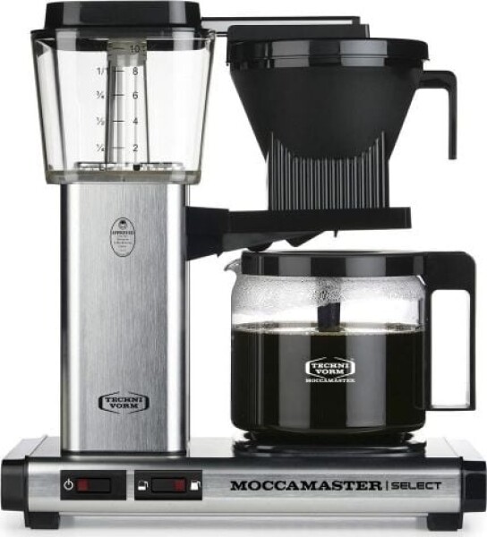 Moccamaster KBG 741 strieborná / Kávovar na prekvapkávanú kávu / 1520 W / 1.25 l (Silver Brushed Select)