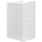 CERANO - Sprchová zástena Walk-in Crystal Ľ/P - 8 mm - bezvzperový systém - biela matná, ryhované sklo - 60x200 CER-8050BD6748