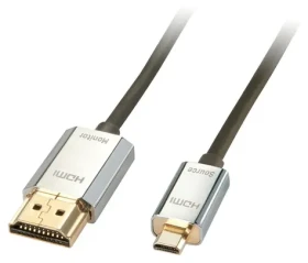Lindy CROMO Slim čierna / HDMI kábel / High Speed / 3 m / HDMI-A na Micro HDMI (41678)
