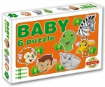 DOHÁNY Baby puzzle Zvieracie hlavičky 6v1