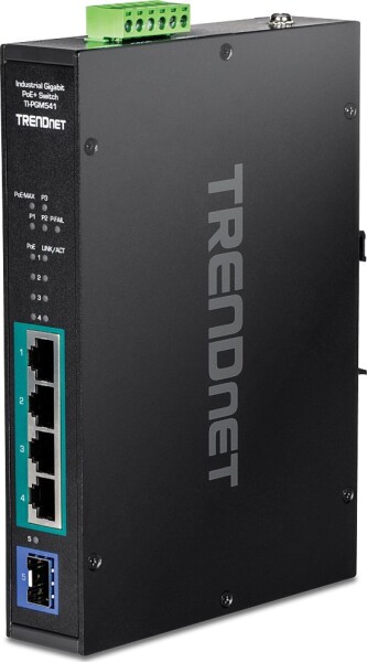 TRENDnet Trendnet TI-PGM541 łącza sieciowe Gigabit Ethernet (10/100/1000) Čierny