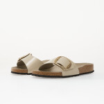 Tenisky Birkenstock Madrid Big Buckle Natural Leather Patent Women High-Shine Oyster EUR 38