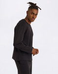Organic Basics True Heavy Boxy Fit Long Sleeve Tee Black M
