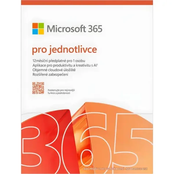 Microsoft 365 Personal Mac/Win 1 rok CZ / Predplatné / 1 užívateľ / 1 TB OneDrive / Elektronická licencia (EP2-32429)