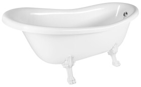 POLYSAN - RETRO voľne stojaca vaňa 157x76,5x73cm, biela, nohy biele 43218