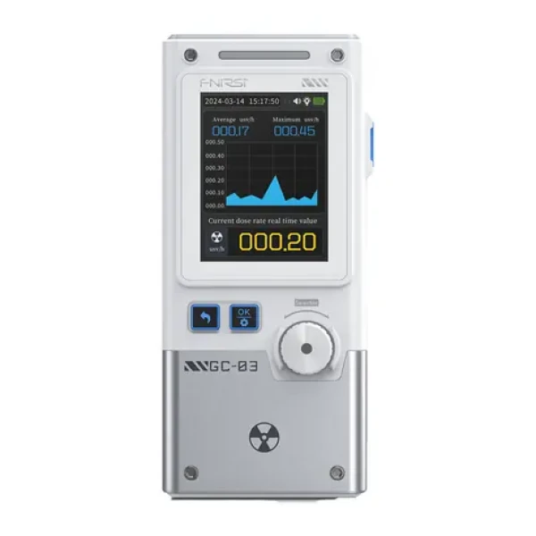 FNIRSI GC-03 WT / Detektor žiarenia a elektromagnetického poľa / Geiger-Müllerova trubica / 0,01-10000 µSv/h / USB-C (GC-03WT)