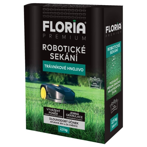 AGRO FLORIA PREMIUM Trávnikové hnojivo pre robotické kosenie 2,5 kg