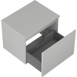 MEXEN/S - Orio kúpeľňová skrinka pod umývadlo 60 cm s doskou, 1 šuplík, sivá mat 91A10-06047-1-BFC62