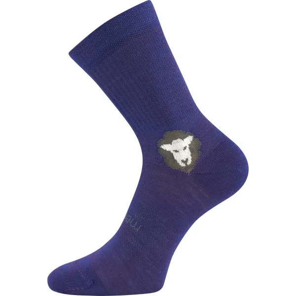 VOXX Ponožky anatomicky tvarované z merino BAREFOOTAN s ionty stříbra FIALOVÉ (3 páry) 39-42 124966