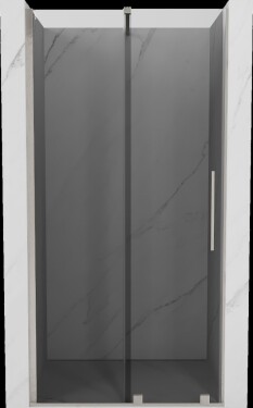 MEXEN/S - Velár posuvné sprchové dvere 90, grafit, nikel kartáčovaný 871-090-000-41-97