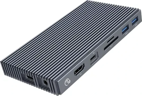 Orico Dokovacia stanica s boxom M.2 NVMe / Dokovacia stanica / USB-C PD 100W / HDMI 4K / RJ45 / čítačka SD/microSD (CDH-9N-GY-BP)