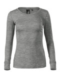 Dámske tričko Merino Rise LS tmavo šedá XL