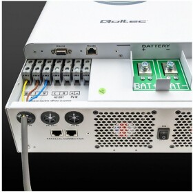 Qoltec qoltec Modularny Hybrydowy Inwerter solarny Off-Grid 6.2kVA | 6.2kW | 120A | MPPT | 12 jednostek | BMS | Sinus | opcja Wi-Fi | Power Factor 1.0