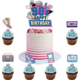 Zápich do torty 90. roky 7 ks - Cakesicq - Cakesicq