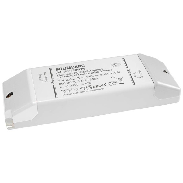 Brumberg 17231000 napájací zdroj pre LED 75 W 24 V stmievateľný; 17231000