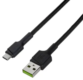 Green Cell KABGC25 čierna / Kábel USB-A (M) - USB-C (M) / 0,3 m / USB 2.0 (KABGC25)