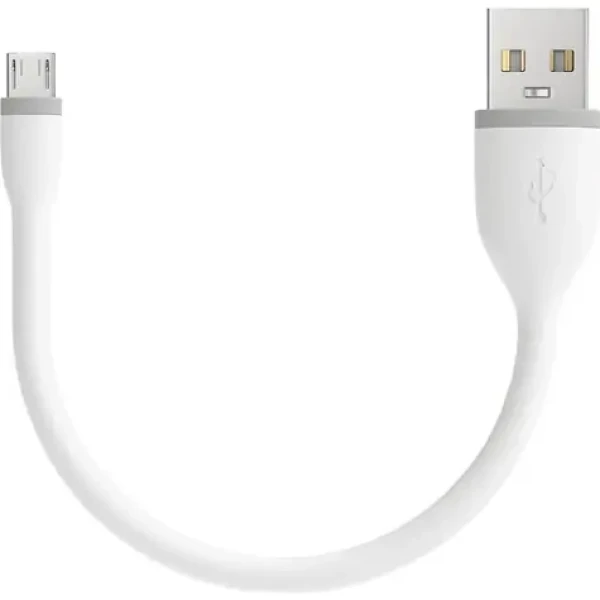 Satechi Flexible kábel USB - microUSB 0.15m biela (ST-FCM6W)