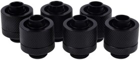 Alphacool Złączki choinkowe 1/4" - 16/10mm, 6ks čierne (17234)