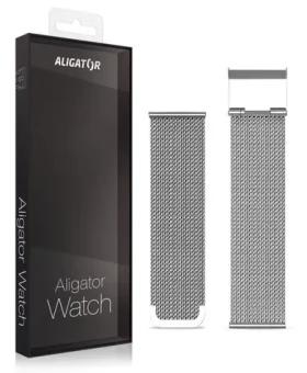 Aligator Náhradný kovový remienok pre Watch Life 20mm / strieborný (20AW0015)