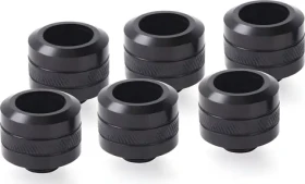 Alphacool Eiszapfen PRO 16mm HardTube sixpack čierna / Kompresné šróbenie / G1/4" / 6 ks (17477)