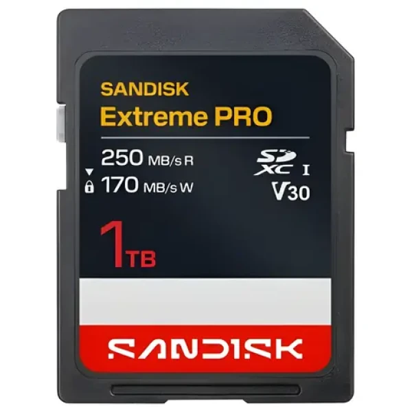SanDisk Extreme PRO SDXC 1TB / Pamäťová karta / UHS-I / U3 / čítanie: 250 MB/s / zápis: 170 MB/s / vhodné pre 4K (SDSDXXJ-1T00-GSCIN)