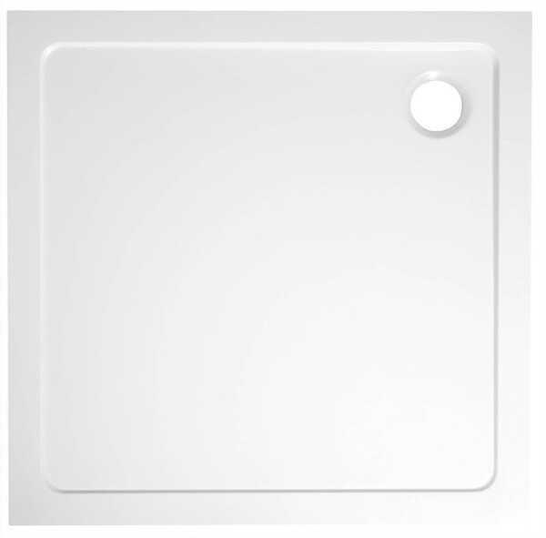 AQUALINE - TECMI vanička z liateho mramoru, štvorec 70x70cm, biela PQ007