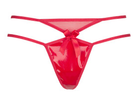 Dámske sexy tangá nadrozmernej veľkosti V-8728 Red - Axami 46/3XL červená