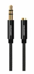 Swissten TEXTILE 3.5mm jack - 3.5mm jack 1.5m čierna (73501102)