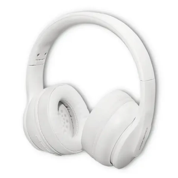 Qoltec 50845 Soundmasters biela / Bezdrôtové slúchadlá / Mikrofón / Bluetooth 5.0 / 3.5mm Jack / USB-C (nabíjací) (50845)