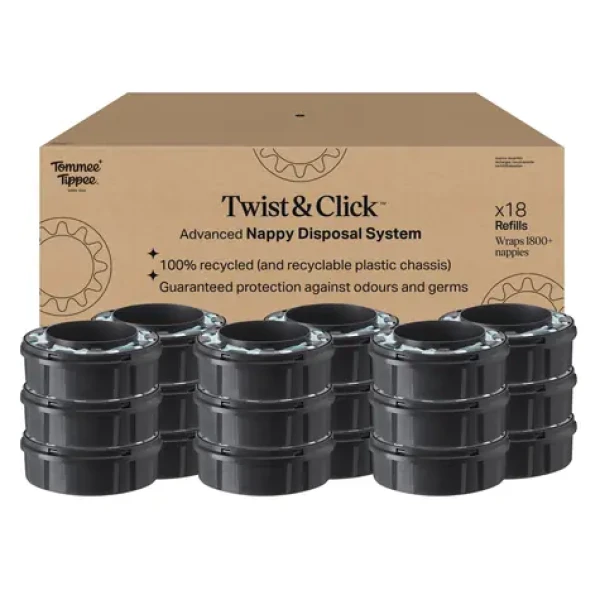 Tommee Tippee Twist Click Náhradné Kazety Výhodné Balenie, 18 ks (85101102)