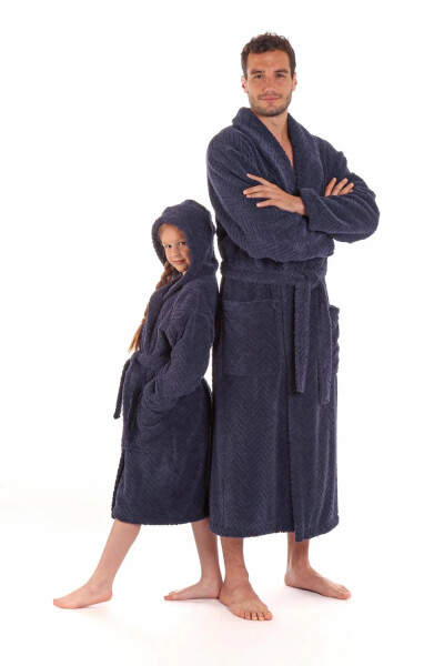 Pánsky župan Athena 2116 Dark Blue - Vestis XL tmavě modrá