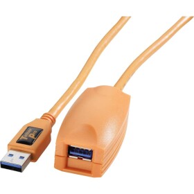 Tether Tools USB kábel USB 3.2 Gen1 (USB 3.0 / USB 3.1 Gen1) USB-A zástrčka, USB-A zásuvka 5.00 m oranžová CU3017; CU3017