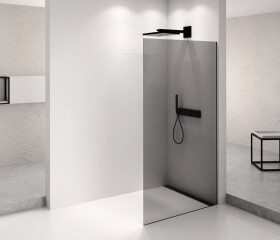 POLYSAN - ARCHITEX BLACK MATT sprchová zástena 662 dymové sklo AXB70SC