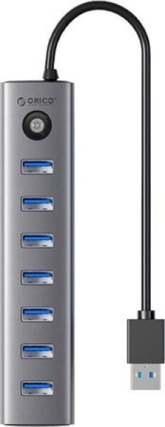 Orico Adapter Hub Orico CL7U USB-C do 7x USB 3.0 (Sivý)