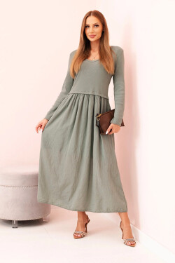 Dlhé šaty bez ramienok slivka UNI