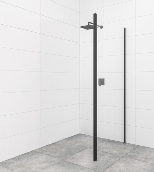 Bočná zástena k sprchovým dverám 90 cm SAT TEX BB SATSTENATEXD90C SATSTENATEXD90C