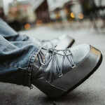 Tenisky Moon Boot Icon Low Glance Silver EUR 42-44