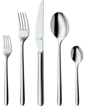 WMF Flame PLUS / Sada príborov / 30 ks / pre 6 osôb / nerezová oceľ Cromargan protect (1261916340)