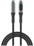 4smarts DigitCord 240W 1,5m čierny / Kábel USB4 / 40 Gb/s / 8K 60Hz / PD 240W (541438)