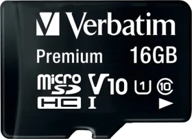 Verbatim MicroSDHC 16GB Premium / Pamäťová karta / UHS-I (U1) / Class 10 (44082)